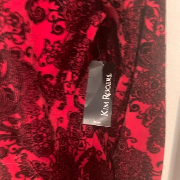 NWT Kim Rogers Velor Zipper Jacket Size Petite Medium - Picture 9 of 9